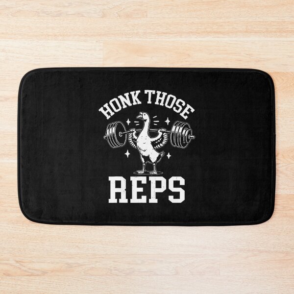 Item preview, Honk Those Reps Funny Goose Weightlifting Retro Goose Gym designed and sold by AlbertaDana.