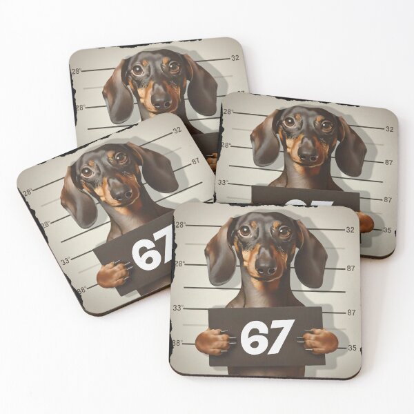 Item preview, Funny Dachshund Mugshot T-Shirt designed and sold by LashondaGreen89.