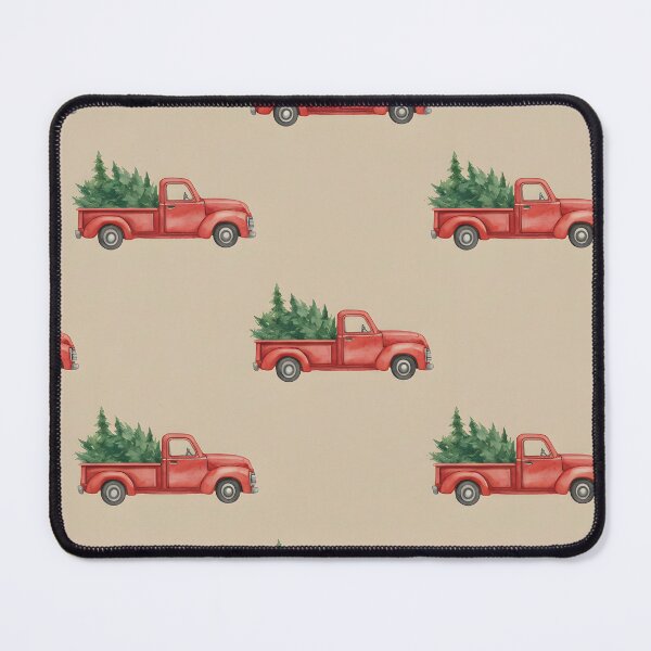 Item preview, Red Christmas Truck and Tree Seamless Pattern designed and sold by homydesign.