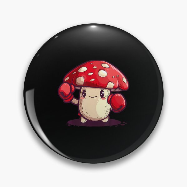 Item preview, Cute Brave Mushroom With Boxing Gloves For Fungus Lovers designed and sold by EstherDiane.