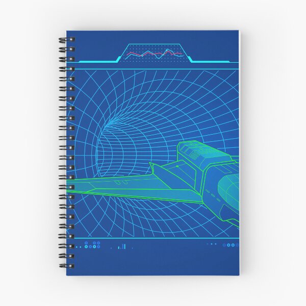 Item preview, space engineering of space travel, graphic of spaceship with Wormholes and sci-fi interface designed and sold by NiamLab.