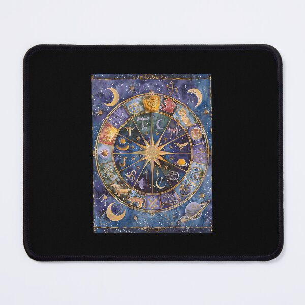 Item preview, Celestial Circle Of Zodiac Signs And Planets – Cosmic Harmony designed and sold by qobwyihvrj29.