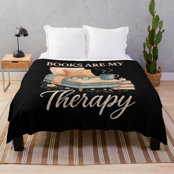 Item preview, Books Are My Therapy Cozy Reading Nook Aesthetic designed and sold by BrandyMartha.