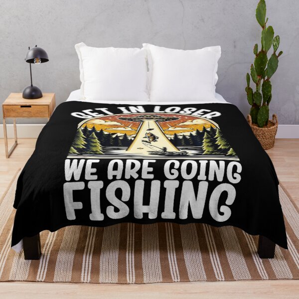 Item preview, Funny Vintage Get In Loser We'Re Going Fishing Ufo Fisherman designed and sold by PatsyMargie.