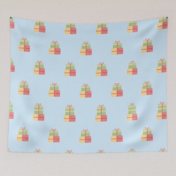 Item preview, Stacked Christmas Gifts Watercolor Seamless Pattern designed and sold by homydesign.