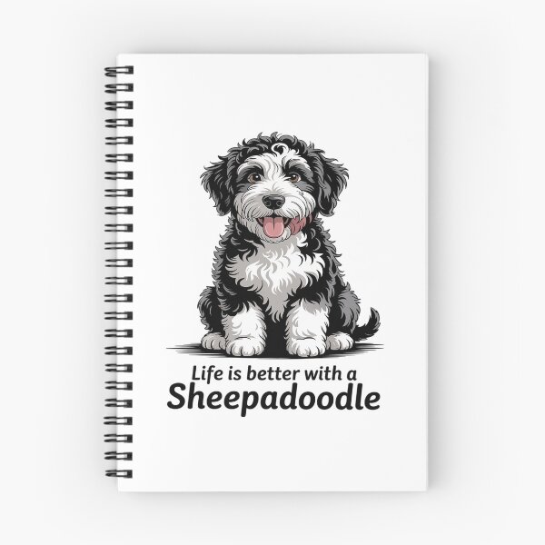Item preview, Life Is Better With A Sheepadoodle Cut Sheepadoodle Dog designed and sold by DentistLegal.