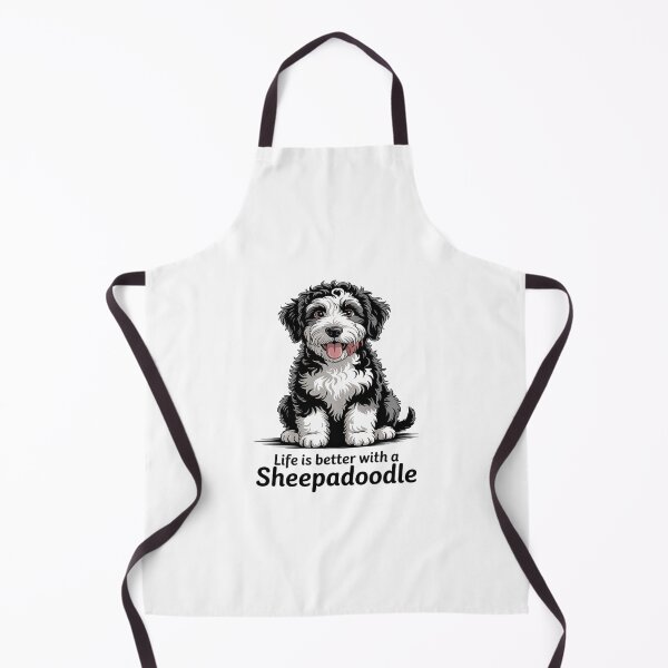 Item preview, Life Is Better With A Sheepadoodle Cut Sheepadoodle Dog designed and sold by DentistLegal.