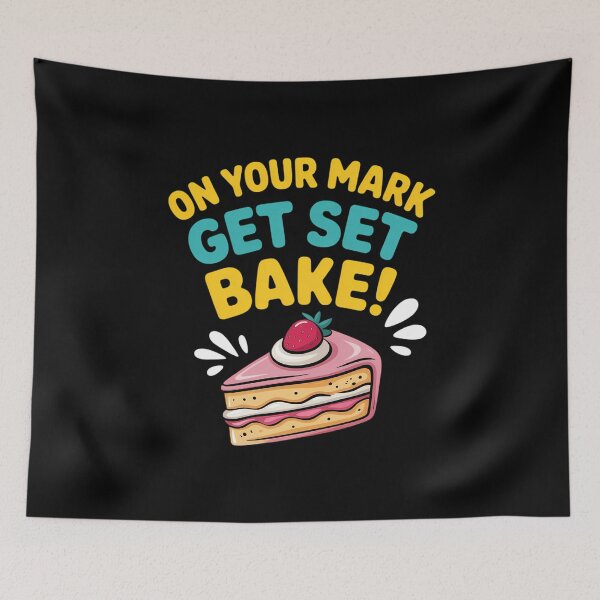 Item preview, Baking Lover Cooking Squad On Your Mark Get Set Bake Cake designed and sold by VENOM0RIOT.