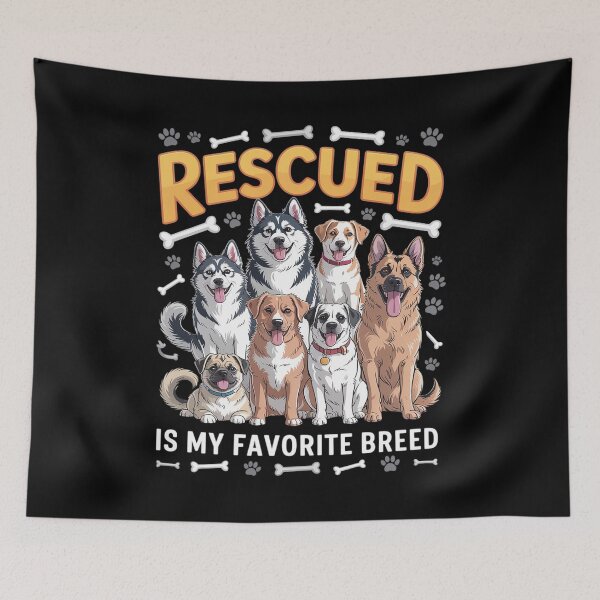 Item preview, Rescued Is My Favorite Breed Animal Rescue Dog designed and sold by DentistLegal.