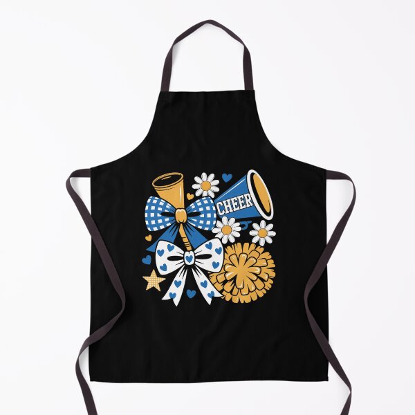 Item preview, Blue & Gold Cheer Football Game Day Coquette Bow designed and sold by VENOM0RIOT.