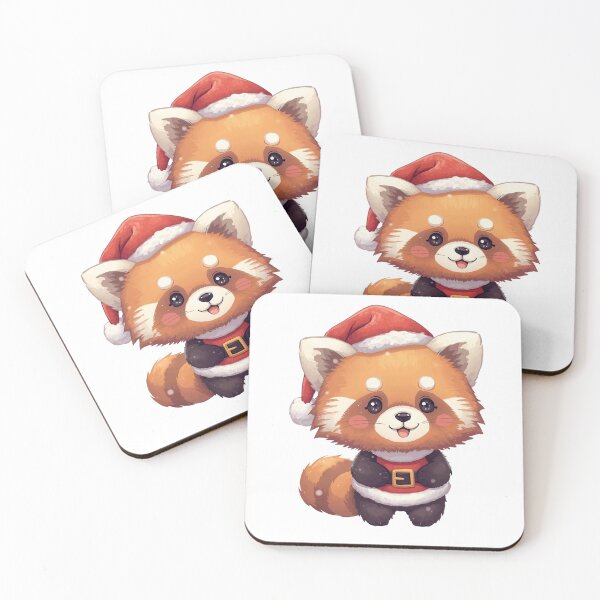 Item preview, Cute Red Panda in Santa Outfit designed and sold by Pikalot.