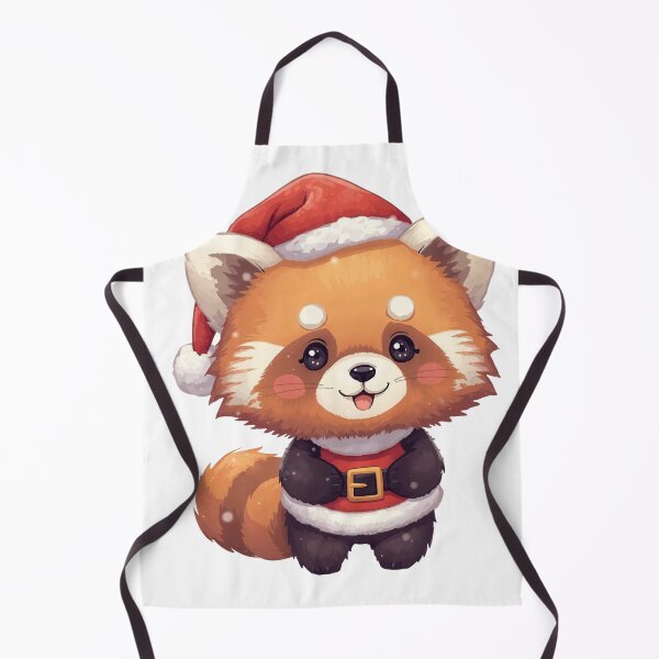 Item preview, Cute Red Panda in Santa Outfit designed and sold by Pikalot.
