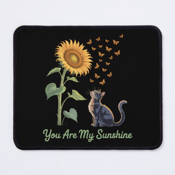 Item preview, Sitting Yellow Kitten Sunflower Fragrance Butterfly designed and sold by DentistLegal.