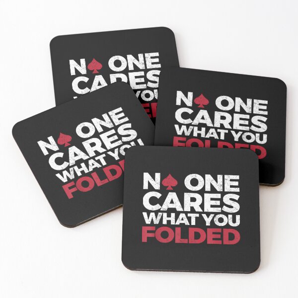 Item preview, No One Cares What You Folded Funny Poker designed and sold by EstherDiane.