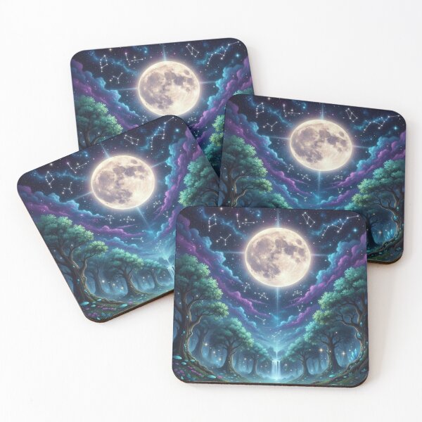 Item preview, Moonlit Forest Portal ​Cosmic Nigh Garden designed and sold by ZyVoAli.
