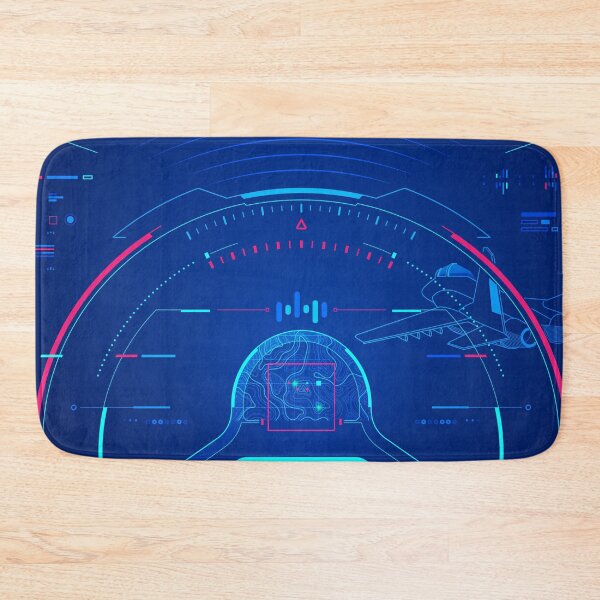 Item preview, Cyber Warfare or air fighter, graphic of aircraft cockpit with military interface designed and sold by NiamLab.