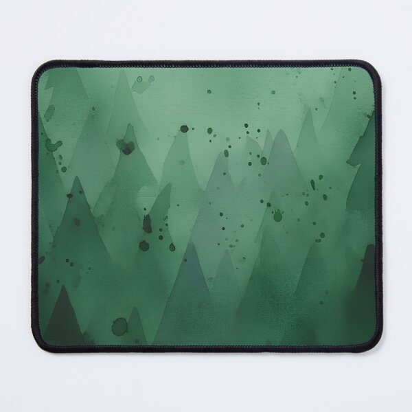 Item preview, Abstract Watercolor Landscape with Overlapping Green Fir Trees designed and sold by homydesign.