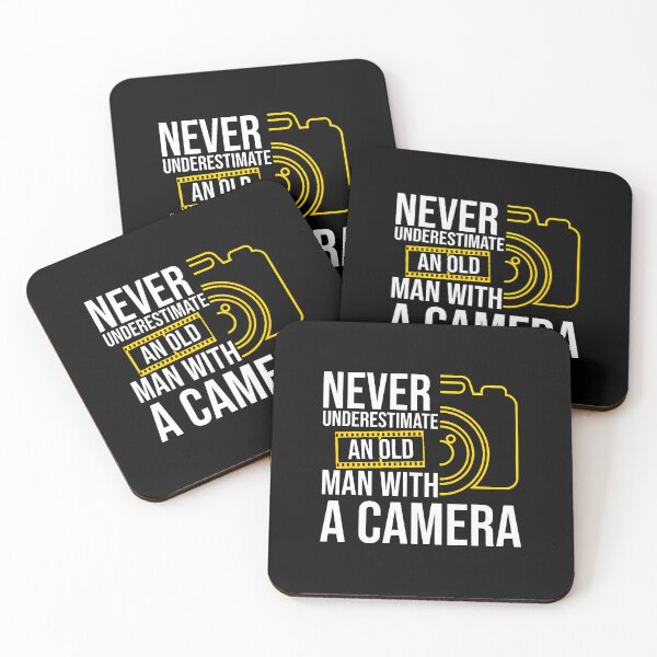 Item preview, Never Underestimate An Old Man With A Camera designed and sold by BrandyMartha.