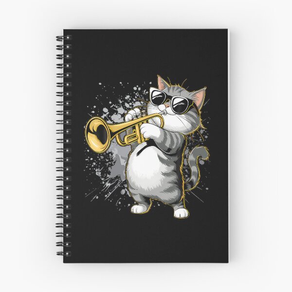 Item preview, Musician Trumpet Player Funny Cat Playing Trumpet designed and sold by PatsyMargie.