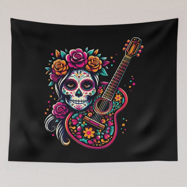 Item preview, De Los Muertos La Catrina Day Of The Dead Sugar Skull Women designed and sold by TerriMichelle.