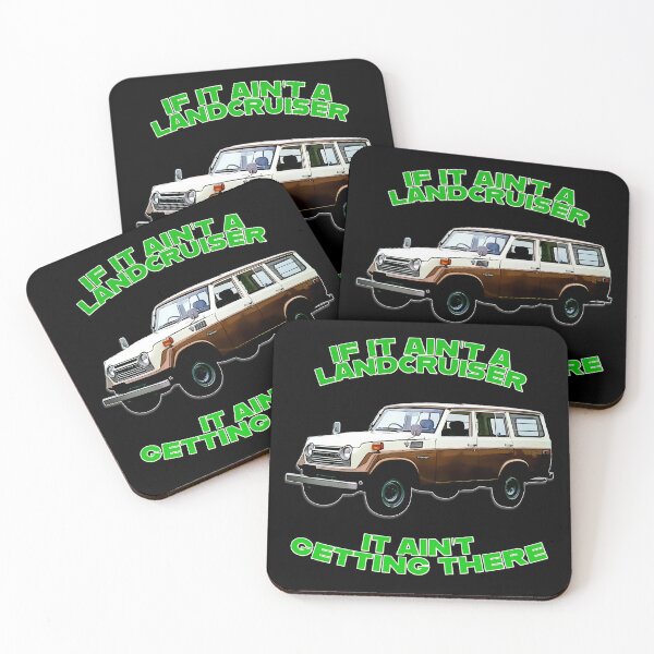 Item preview, Classic LandCruiser Wagon Cartoon Art If It Ain’t a LandCruiser It Ain’t Getting There designed and sold by Michael van der Hoorn.