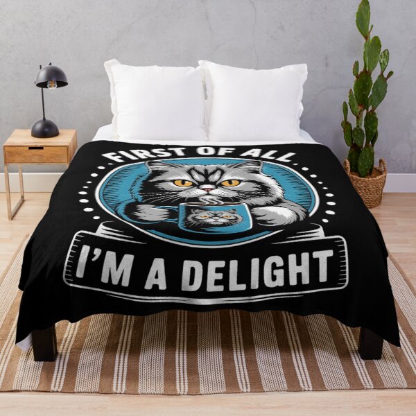 Item preview, First Of All I m a Delight Cat Coffee designed and sold by DentistLegal.