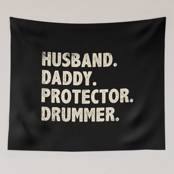 Item preview, Husband Daddy Protector Drummer Fathers Day Funny Drumming designed and sold by EstherDiane.