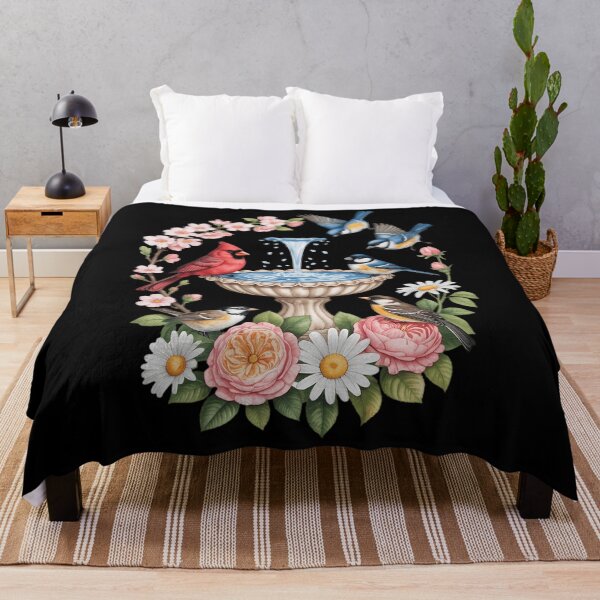 Item preview, Cardinal & Chickadee Birds Spring Flowers designed and sold by DentistLegal.