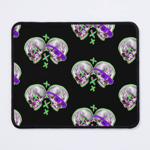 Item preview, Cool Skull Guys with purple shades - original digital illustrated art designed and sold by NonDecafArt.