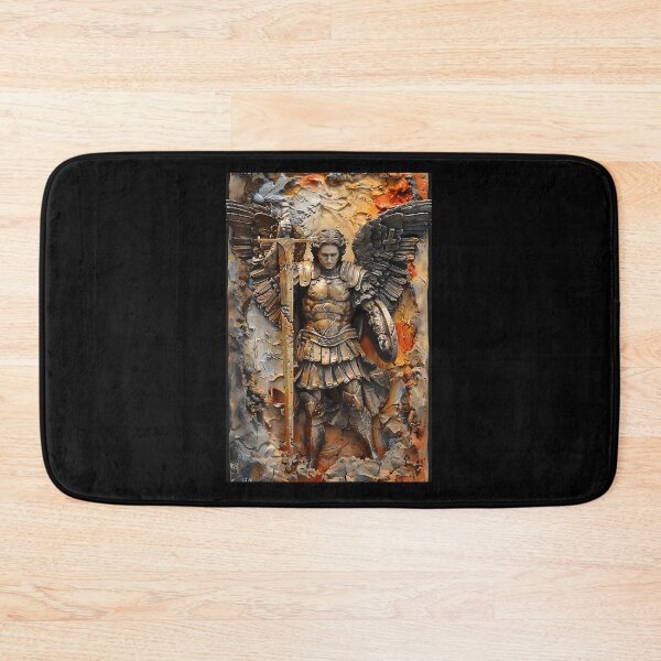 Item preview, Saint Michael The Archangel – Celestial Warrior Art Print designed and sold by qobwyihvrj29.