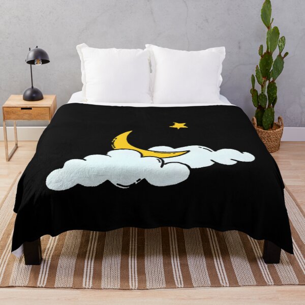 Item preview, Ramadan Crescent Moon And Star In Clouds Illustration designed and sold by qobwyihvrj29.