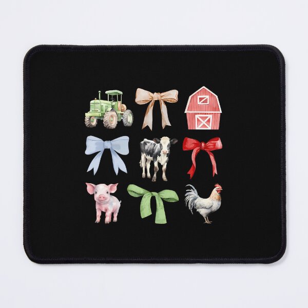Item preview, Cute Farm Animals Cow Pig Chicken Coquette Farmer Country designed and sold by DorisElaine.
