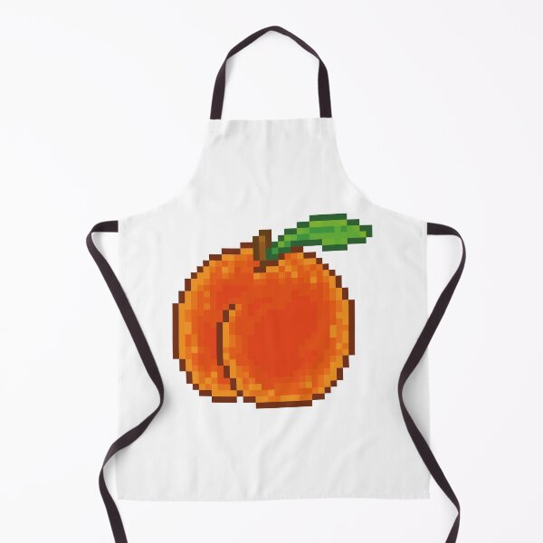 Item preview, Peach fruit, pixel art food designed and sold by Judith RS.
