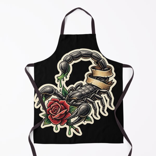 Item preview, Venomous Scorpion & Rose | Neo-Traditional Tattoo Art designed and sold by uNORTHODOX72.