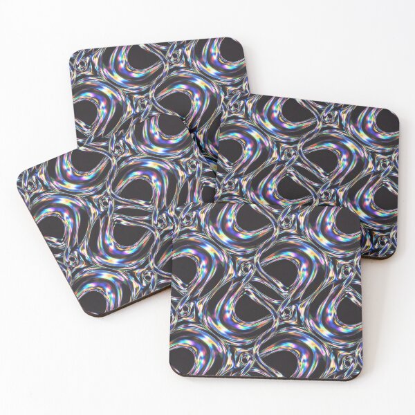 Item preview, Iridescent Chrome Loops designed and sold by Kaleidoscope Print.