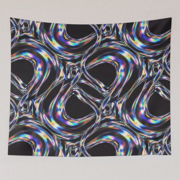Item preview, Iridescent Chrome Loops designed and sold by Kaleidoscope Print.