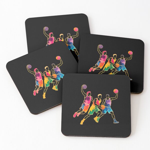 Item preview, Colorful Graffiti Basketball Players Slam Dunk Fan Hoops designed and sold by BeulahJoseph.