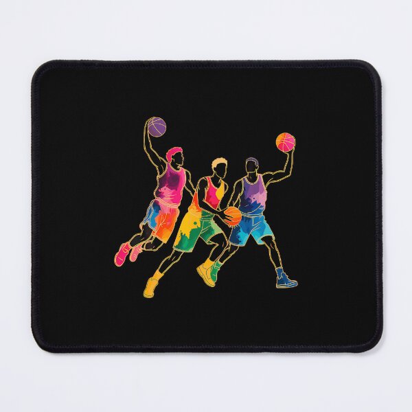 Item preview, Colorful Graffiti Basketball Players Slam Dunk Fan Hoops designed and sold by BeulahJoseph.