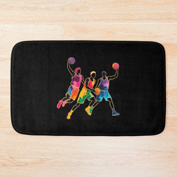 Item preview, Colorful Graffiti Basketball Players Slam Dunk Fan Hoops designed and sold by BeulahJoseph.