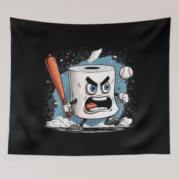 Item preview, Pretty Angry Toilet Paper With Baseball Match designed and sold by DorisElaine.