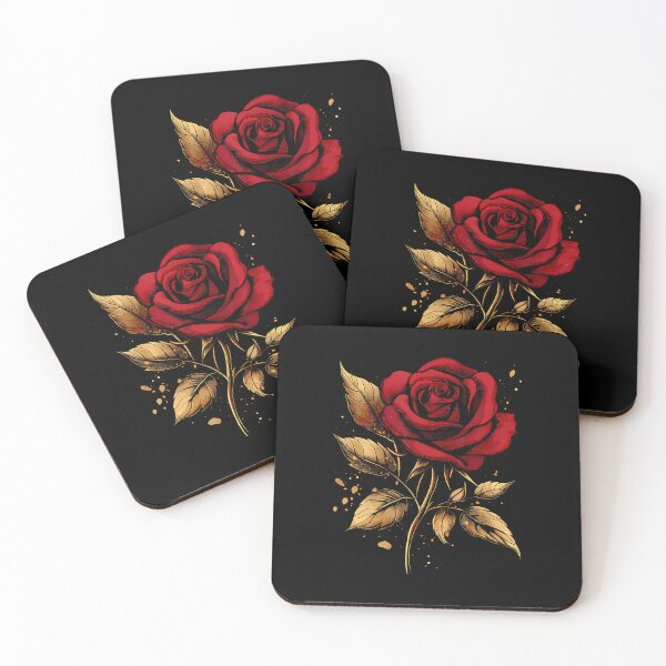 Item preview, Red Rose Flower Botanist Garden Gardening Flower Rose designed and sold by ElizabethVivan.