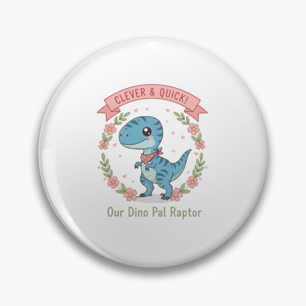 Item preview, Cute Raptor – Clever & Quick Kawaii Dinosaur designed and sold by Sksticker991.