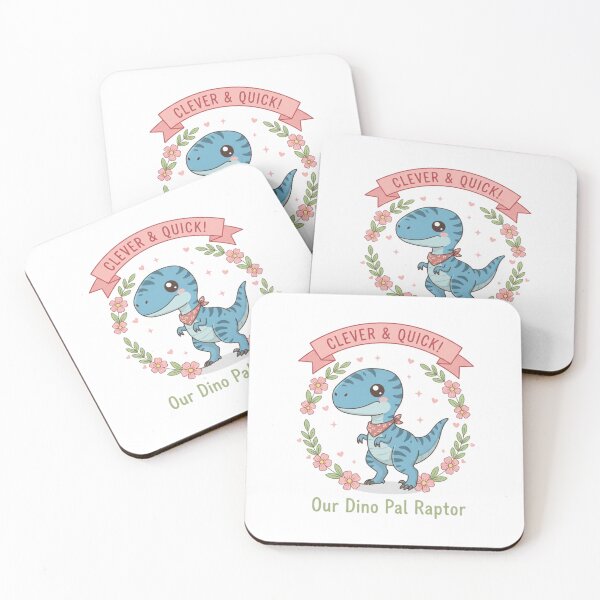 Item preview, Cute Raptor – Clever & Quick Kawaii Dinosaur designed and sold by Sksticker991.