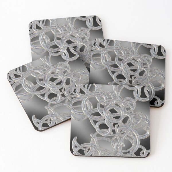 Item preview, Iridescent Glass Loops designed and sold by Kaleidoscope Print.