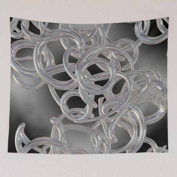 Item preview, Iridescent Glass Loops designed and sold by Kaleidoscope Print.