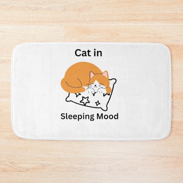 Item preview, Sleepy Cat Dreaming – Cozy Feline Art Print” designed and sold by Fouziaart08.