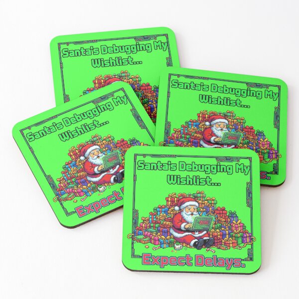 Item preview, Santa's Debugging My Wishlist | Humor Programador Navideño | Regalo Geek de Debug designed and sold by Artbesttopic.