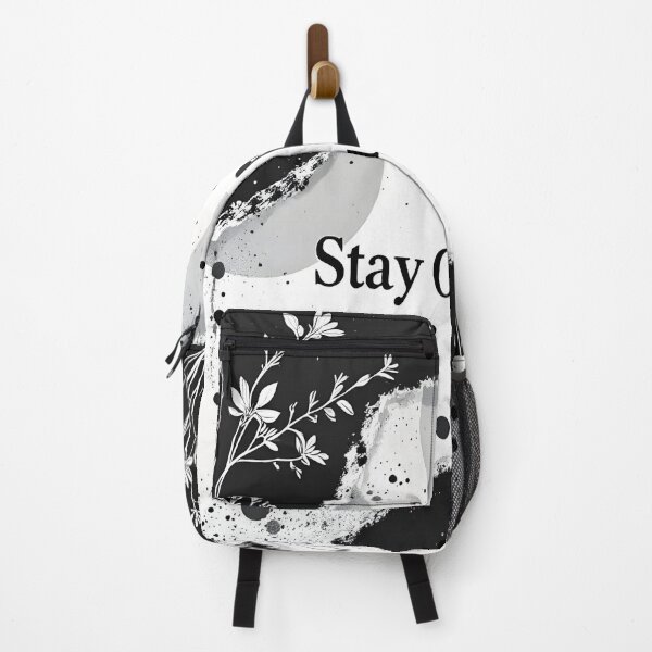 Item preview, Stay Curious – Minimalist Black & White Floral Art designed and sold by DreamyWallVibes.