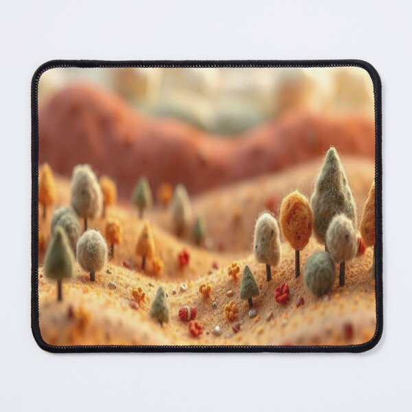 Item preview, Felted Forest Hills | Soft Felt Landscape | Cozy Nature Aesthetic designed and sold by MusicSoulMystics.