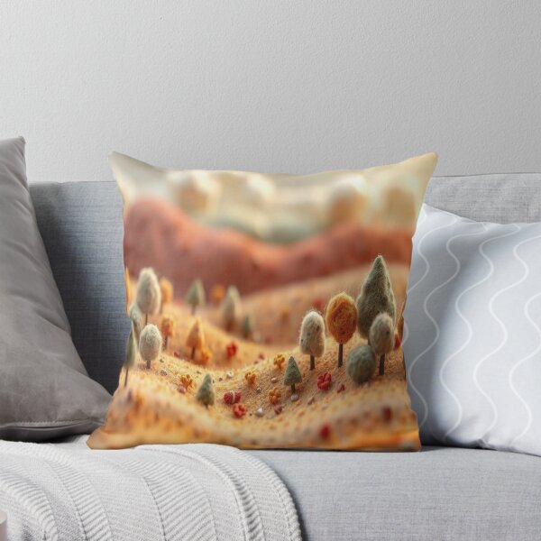 Item preview, Felted Forest Hills | Soft Felt Landscape | Cozy Nature Aesthetic designed and sold by MusicSoulMystics.
